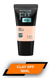 Loreal Fit Me 115 With Clay Spf22 18ml